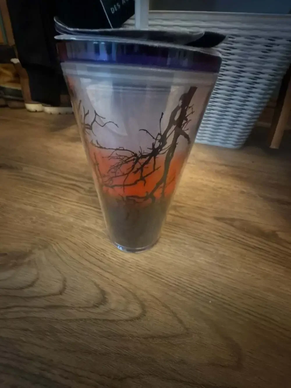New Starbucks 2022 Fall Halloween Raven's Perch Glow In The Dark 16oz Tumbler